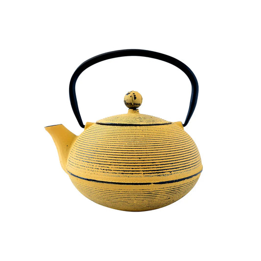 Cast Iron Teapot - Yellow