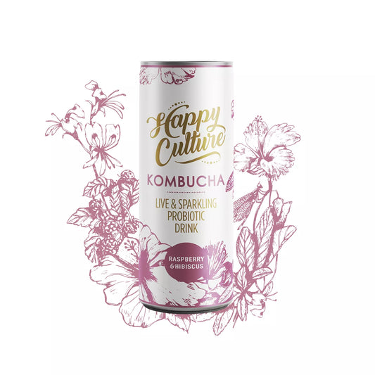 Happy Culture - Raspberry Hibiscus Kombucha
