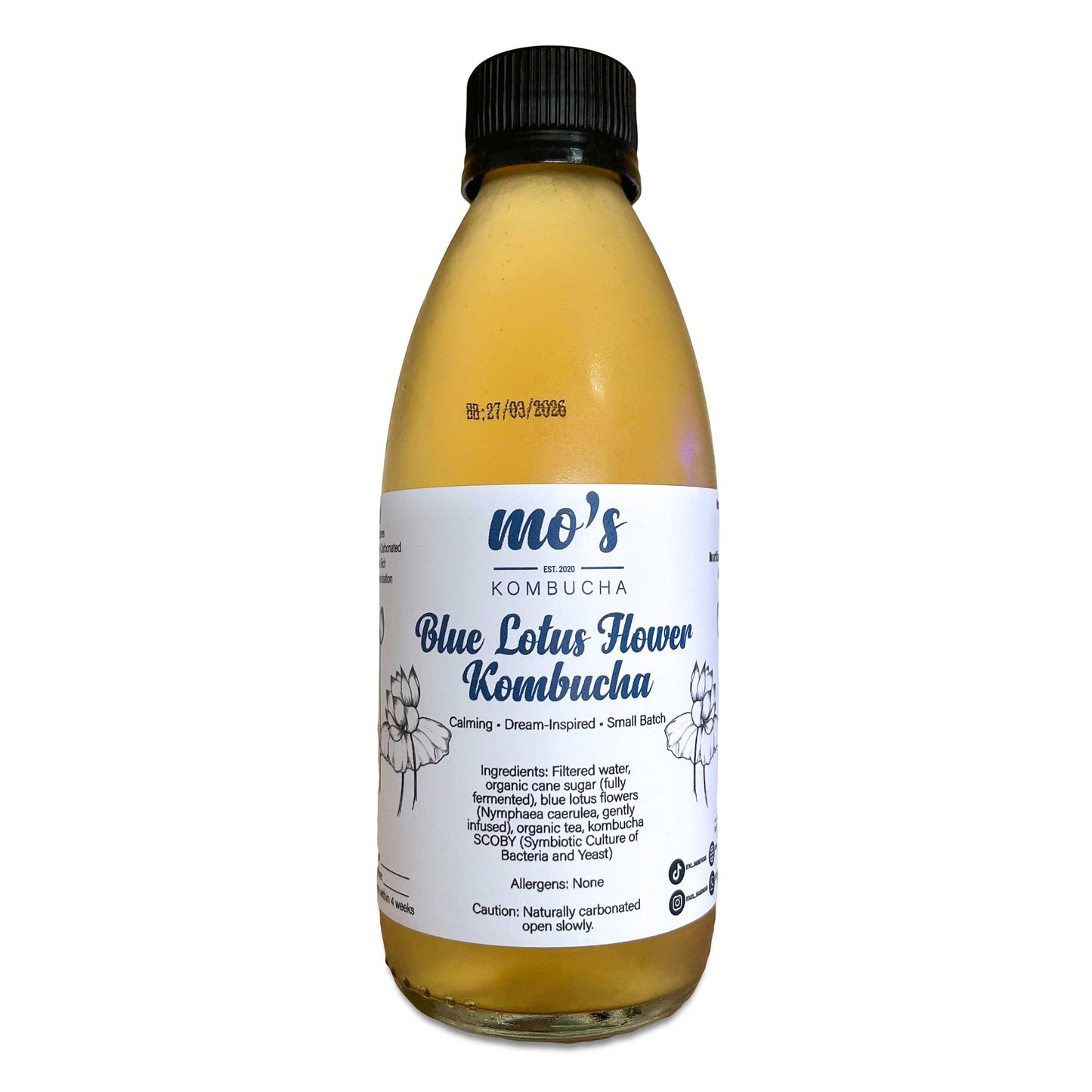 Mo’s Blue Lotus Flower Kombucha (250ml)